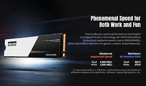 Klevv CRAS C910 2TB SSD M.2-2280 PCIe 4.0 x4 NVMe image