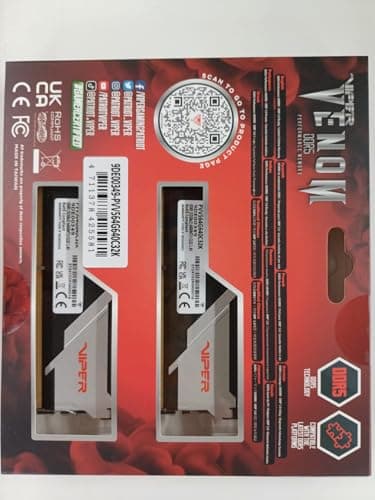 Patriot Viper Venom Black / White DDR5-6400 CL32 64GB (2x32GB) image