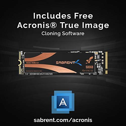 SABRENT 1TB Rocket NVMe 4.0 Gen4 PCIe M.2 Internal SSD Extreme Performance Solid State Drive (SB-ROCKET-NVMe4-1TB) image