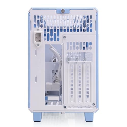 Thermaltake TR100 Mini-ITX Desktop Blue / White Mesh Side Panel, USB 3.2 Gen 2 Type-C, USB 3.2 Gen 1 Type-A image