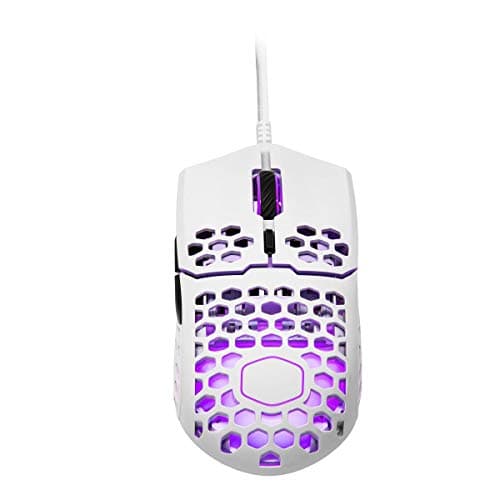 Cooler Master MM711 Glossy White Wired Optical Mouse image