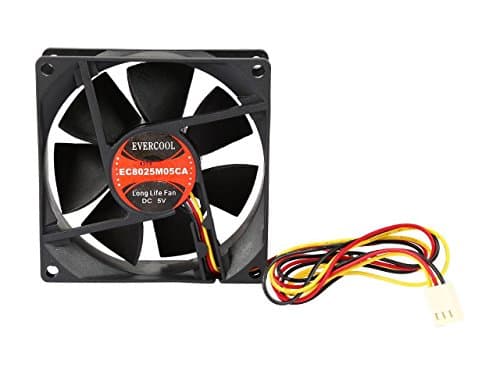 Evercool FAN-EC8025M05CA 80mm Black 29.58 CFM image