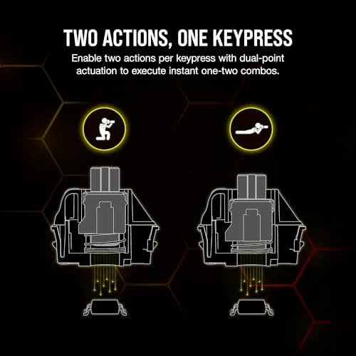 Corsair K70 MAX RGB UK Wired Corsair MGX Steel Grey Gaming Keyboard image