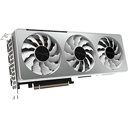 Gigabyte VISION OC Rev 2.0 GeForce RTX 3070 LHR 8GB GDDR6 Silver / White image