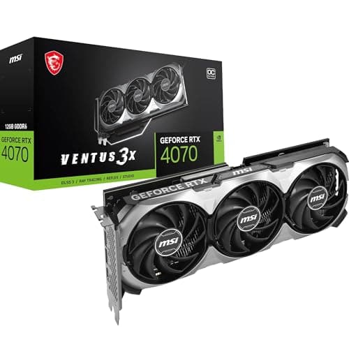 MSI VENTUS 3X E1 OC GeForce RTX 4070 12GB GDDR6 Silver / Black main image