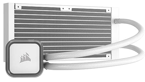 Corsair iCUE H100i RGB ELITE Water 240mm White image