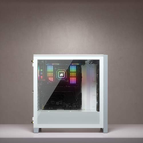 Corsair iCUE 4000X RGB ATX Mid Tower White Tempered Glass image