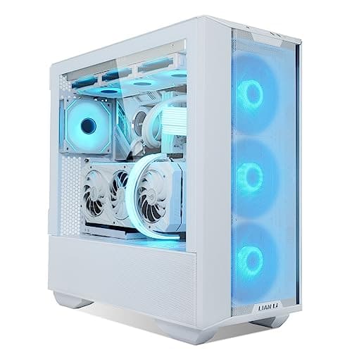Lian Li LANCOOL III RGB ATX Mid Tower White Tempered Glass Side Panel image
