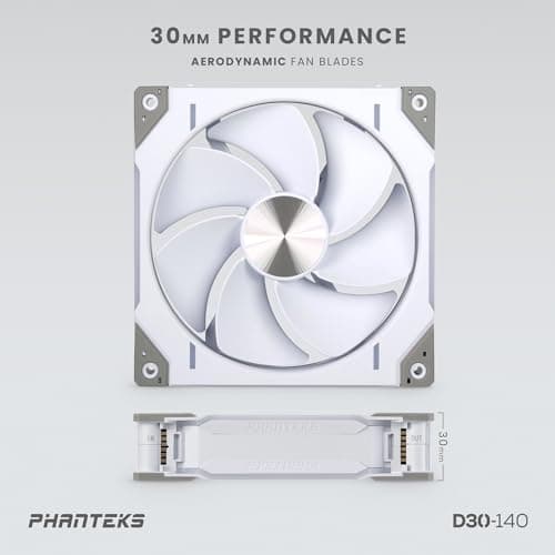 Phanteks PH-F140D30 140mm White PWM Addressable RGB 1-Pack image