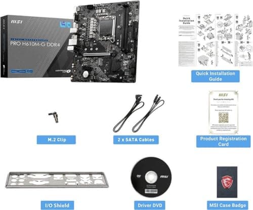 MSI H610 PRO H610M-G LGA1700 DDR4 Micro ATX image