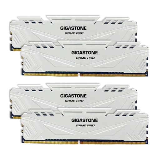 GIGASTONE Game PRO 32GB Kit (4x8GB) DDR4 3200MHz CL16 White  image