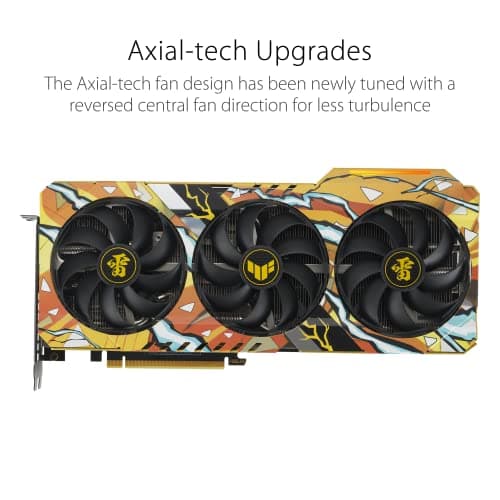 Asus TUF-RTX3060-O12G-DEMONSLAYER GeForce RTX 3060 12GB GDDR6 Orange / Black image