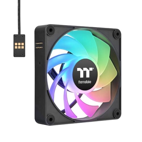 Thermaltake CT120 EX Reverse ARGB Sync 120mm Black PWM 65.82 CFM 3-Pack image