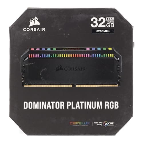 Corsair Dominator Platinum RGB Black DDR4-3200 CL16 32GB (2x16GB) image
