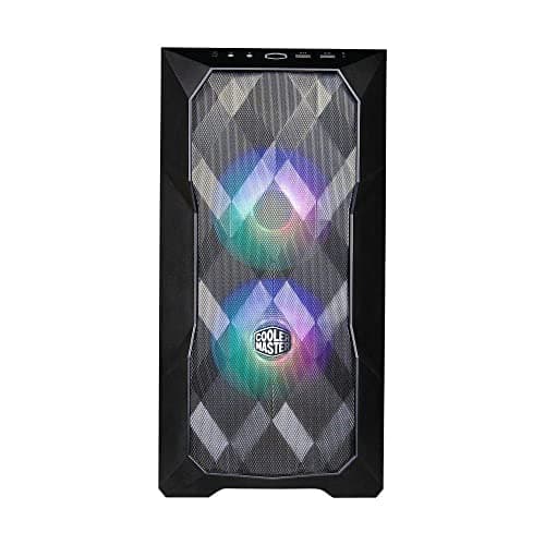 Cooler Master TD300 Mesh Micro ATX Mini Tower White / Black Tempered Glass, USB 3.2 Gen 1 Type-A image