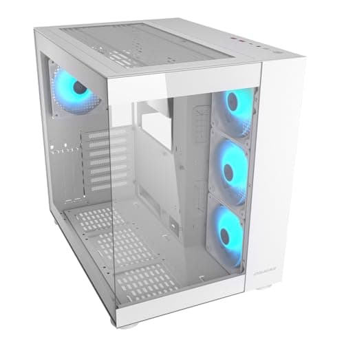 Cougar FV150 ATX Mid Tower Black with RGB, Tempered Glass Side Panel, and USB 3.2 Gen 2 Type-C USB 3.2 Gen 1 Type-A image