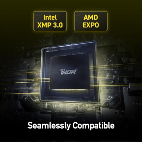 Lexar THOR OC Black / Gold DDR5-6000 CL32 32GB (2x16GB) image