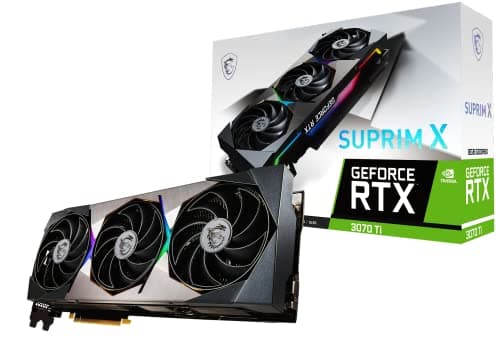 MSI SUPRIM X GeForce RTX 3070 Ti 8GB GDDR6X Black / Silver image