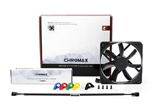 Noctua S12A PWM chromax.black.swap 63.27 CFM 120 mm Fan image
