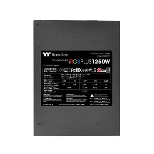 Thermaltake Toughpower iRGB PLUS TT Premium Edition Black 1650W Fully Modular 80+ Titanium image