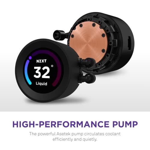 NZXT Kraken Elite Water 280mm RGB 90.79 CFM Black image