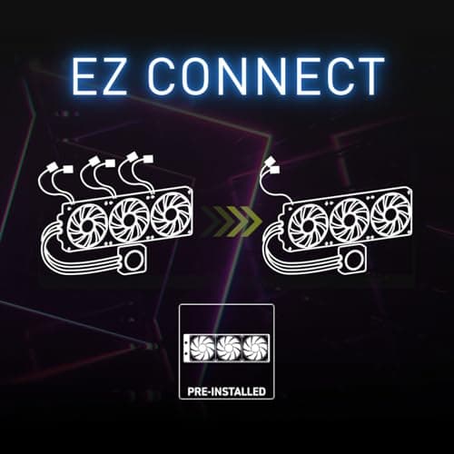 MSI MAG CORELIQUID I360 70.7 CFM Water 360mm White image