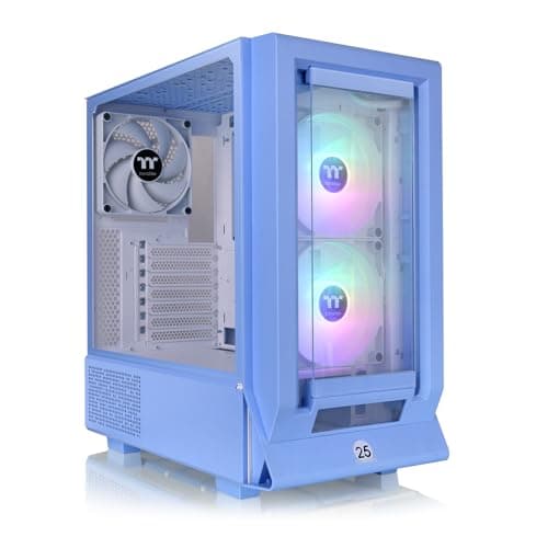Thermaltake Ceres 350 MX ATX Mid Tower Blue Tempered Glass Side Panel, Front Panel USB 3.2 Gen 2 Type-C and USB 3.2 Gen 1 Type-A image