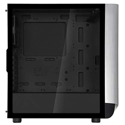 Silverstone SETA A1 ATX Mid Tower Silver / Black with Tempered Glass Side Panel, USB 3.2 Gen 2 Type-C, USB 3.2 Gen 1 Type-A image