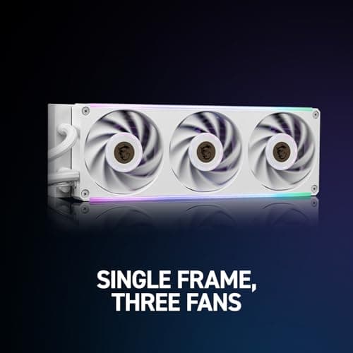 MSI MAG Coreliquid C360 V2 White - AIO ARGB CPU Liquid Cooler - 360mm Radiator image