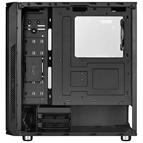 Rosewill SPECTRA D100 ATX Mid Tower Black with Tempered Glass Side Panel and USB 3.2 Gen 1 Type-A, USB 2.0 Type-A image