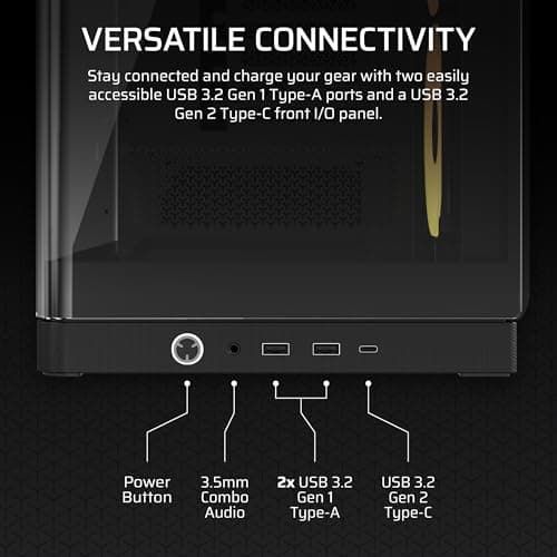 Corsair FRAME 4500X LX-R RGB iCUE LINK Panoramic Glass Mid-Tower PC Case Black image