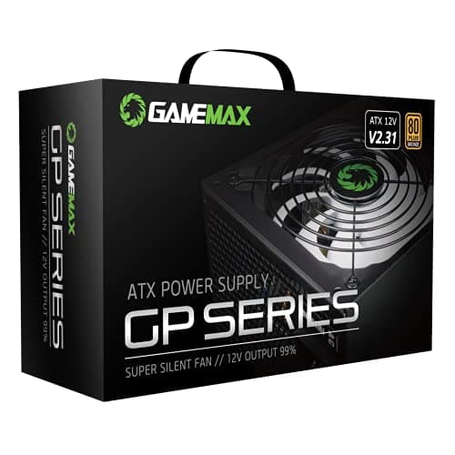GameMax GP Black ATX 400W Non-Modular 80+ Bronze Certified image