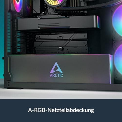 ARCTIC Xtender ATX Mid Tower Black with Tinted Tempered Glass Side Panel and USB 3.2 Gen 2 Type-C USB 3.2 Gen 1 Type-A image