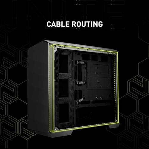 MSI MAG PANO M100R PZ Micro ATX Mid Tower Black Tempered Glass image