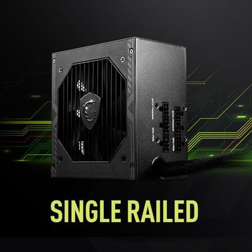 MSI MAG A650BE Black ATX 650W Semi-Modular 80+ Bronze Certified image