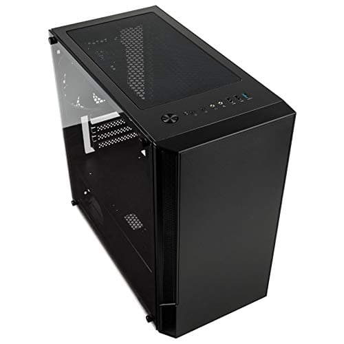 KOLINK Citadel Micro ATX Mini Tower Black with Tempered Glass Side Panel and USB 3.2 Gen 1 Type-A, USB 2.0 Type-A image