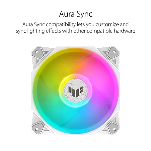 Asus TUF GAMING TF120 120mm ARGB PWM 76 CFM White image