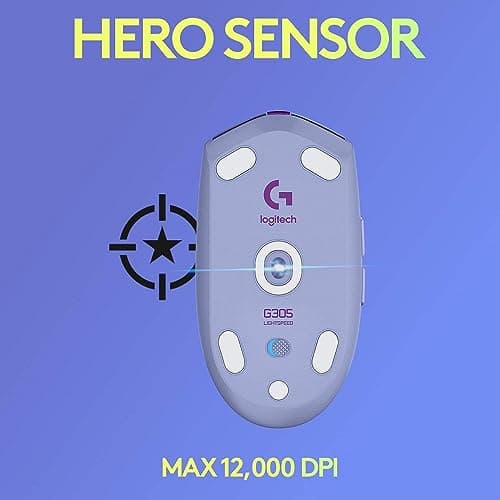 Logitech G305 LIGHTSPEED Wireless Gaming Mouse Lilac image