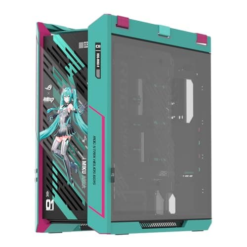 ASUS ROG Strix Helios II Hatsune Miku Edition EATX mid-Tower Gaming PC case image