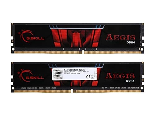 G.Skill Aegis Red / Black DDR4-2400 CL17 32GB (2x16GB) image