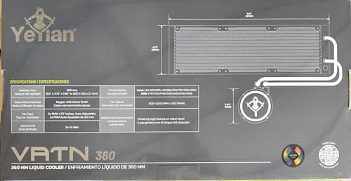 YEYIAN VATN ARGB Water 360mm Black image