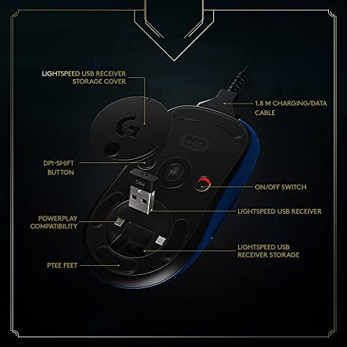 Logitech G Pro League of Legends Wireless/Wired Optical Gaming Mouse image