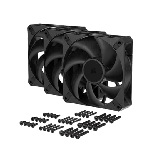 Corsair RS120 MAX 120mm Black PWM 72 CFM 3-Pack image