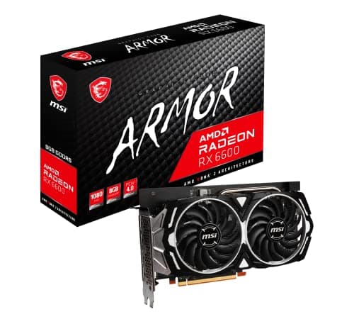 MSI ARMOR Radeon RX 6600 8GB GDDR6 Black / White image
