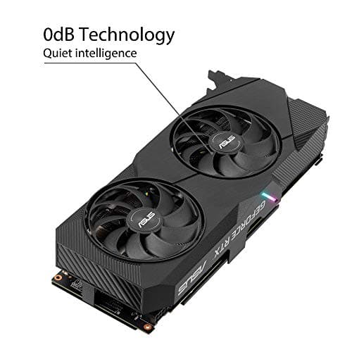 ASUS DUAL GeForce RTX 2060 SUPER EVO V2 OC Edition Gaming Graphics Card (PCIe 3.0, 8GB GDDR6, HDMI, DisplayPort, DVI-D, Axial-Tech Fan, 0dB Technology, DirectCU II, Auto-Extreme) (DUAL-RTX2060S-O8G-EVO-V2) image