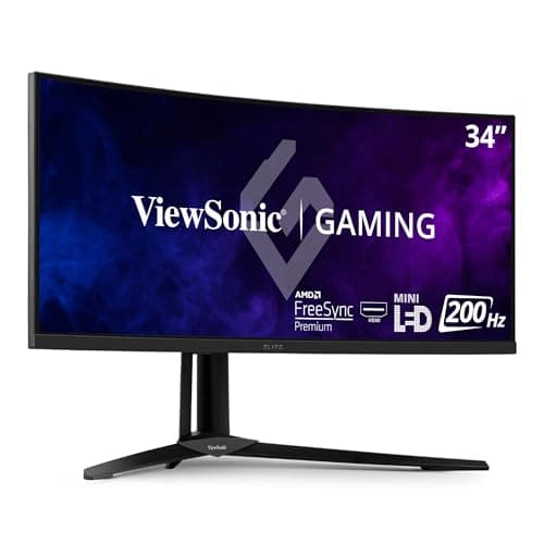 ViewSonic XG341C-2K 34" 3440x1440 200Hz Mini LED VA Curved Monitor image