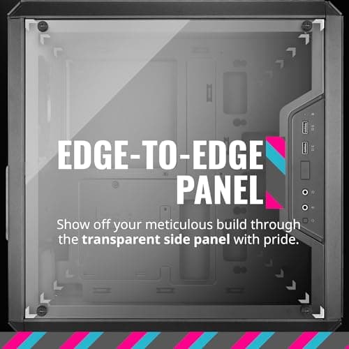 Cooler Master MasterBox Q300L Black Micro ATX Tower Acrylic Side Panel image