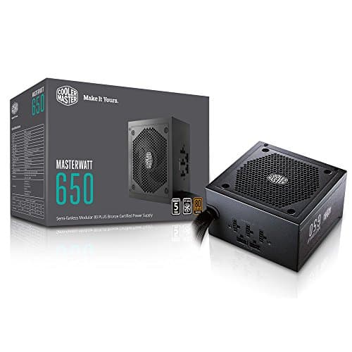 Cooler Master MasterWatt 650 W 80+ Bronze Certified Semi-modular ATX Power Supply (MPX-6501-AMAAB-US) image