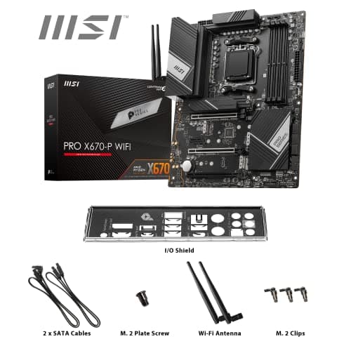 MSI X670 PRO X670-P WIFI AM5 DDR5 ATX image