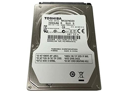 Toshiba MK3276GSX 320GB 2.5" HDD 5400 RPM SATA 3.0 Gb/s image
